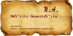 Móritz Anasztázia névjegykártya